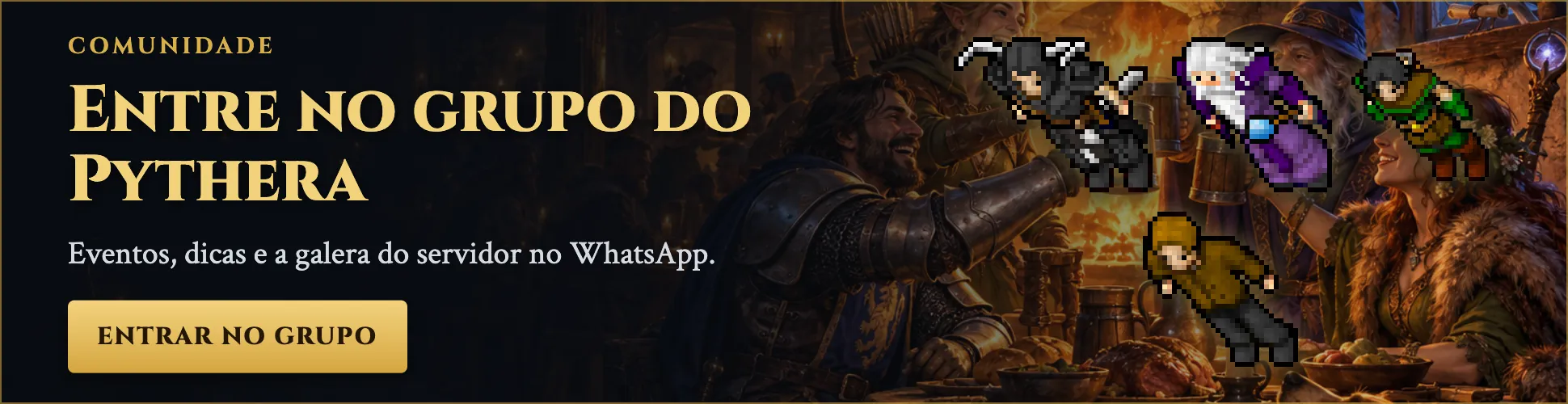 Entre no grupo do Pythera no WhatsApp